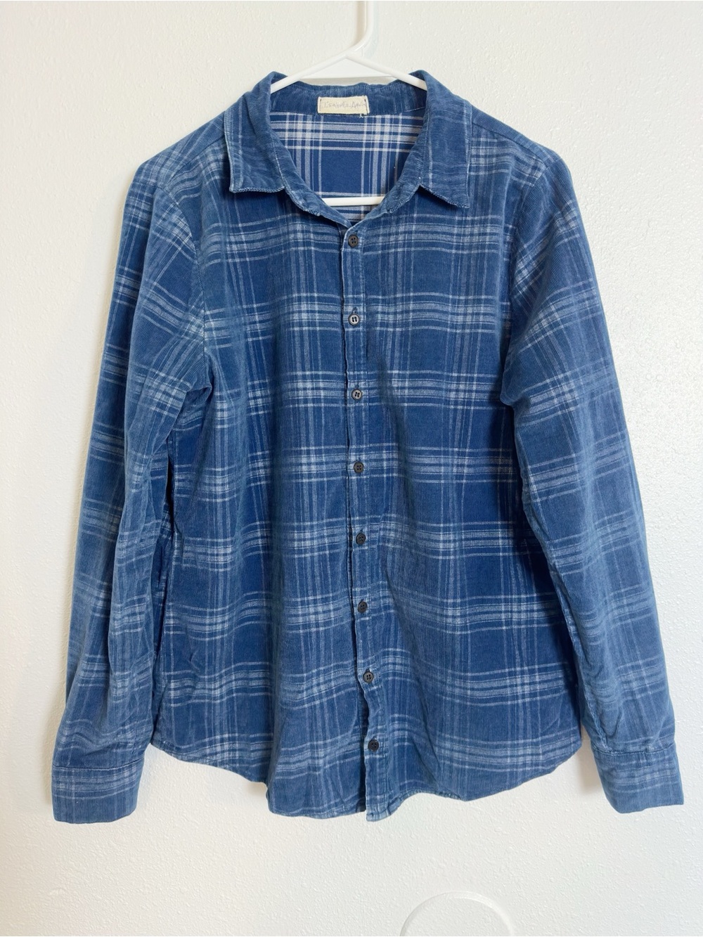 Cp shades blue plaid button up shirt
